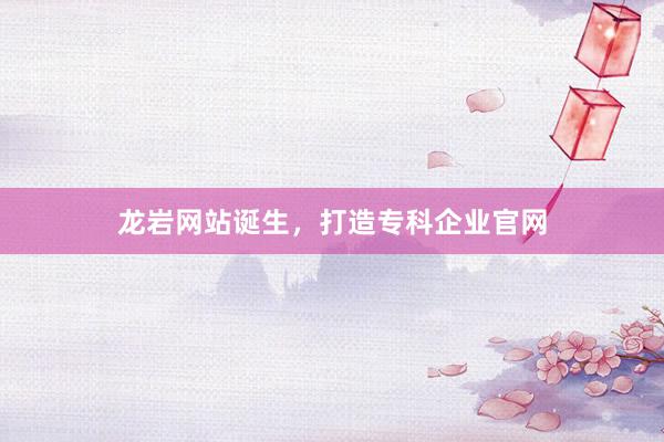 龙岩网站诞生，打造专科企业官网