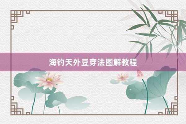 海钓天外豆穿法图解教程